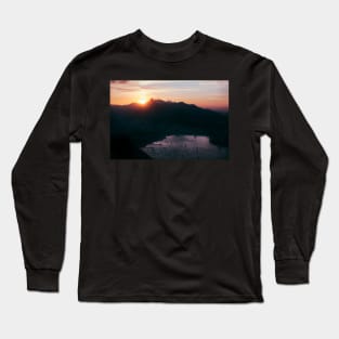 Rio de Janeiro Skyline With Christ the Redeemer at Sunset Long Sleeve T-Shirt